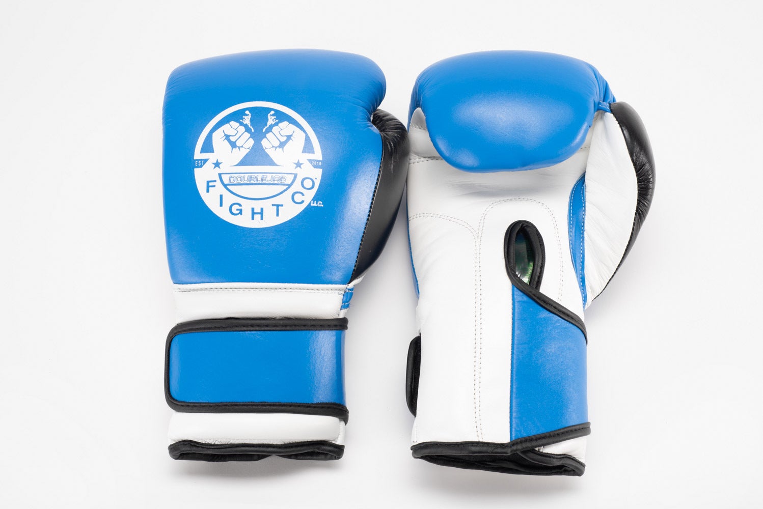Baby blue top boxing gloves